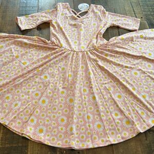 Dot Dot Smile size 7 Girls pink daisy Ballerina twirl dress New